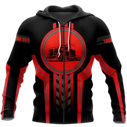 3D Trucker Red Unisex Shirts  HVT29102004