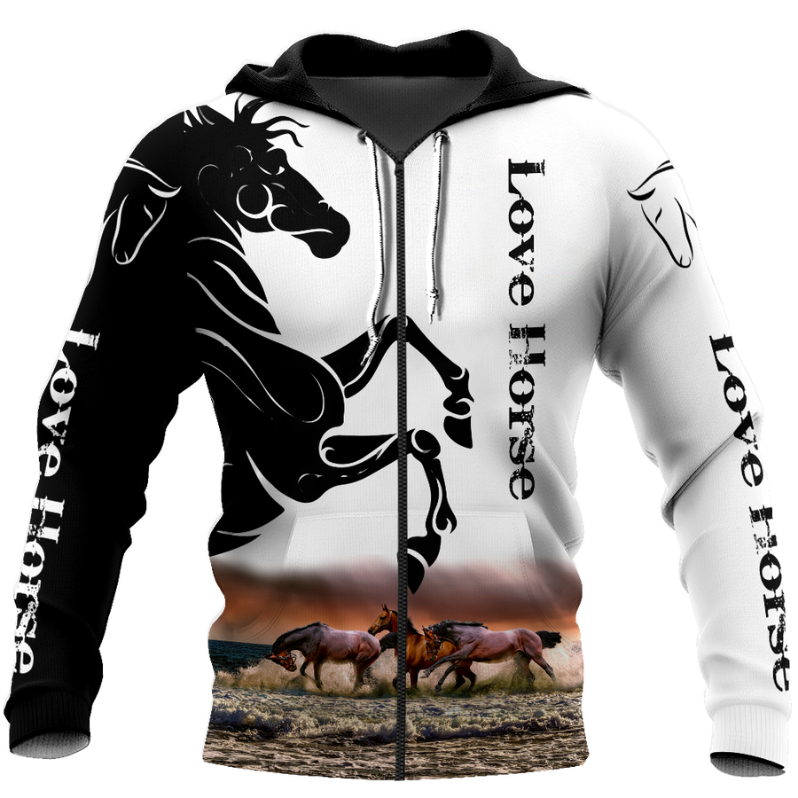 Love Horse 3D All Over Printed Shirts HVT12112001