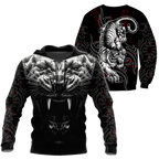 Tattoo White Tiger  3D All Over Printed Unisex Shirts