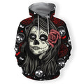 3D All Over Print Skull Tatoo Hoodie-Apparel-HD09-Hoodie-S-Vibe Cosy™