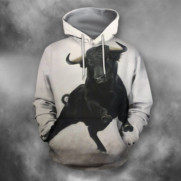 3D All Over Print Bull Art 2-Apparel-PHLong-Hoodie-S-Vibe Cosy™