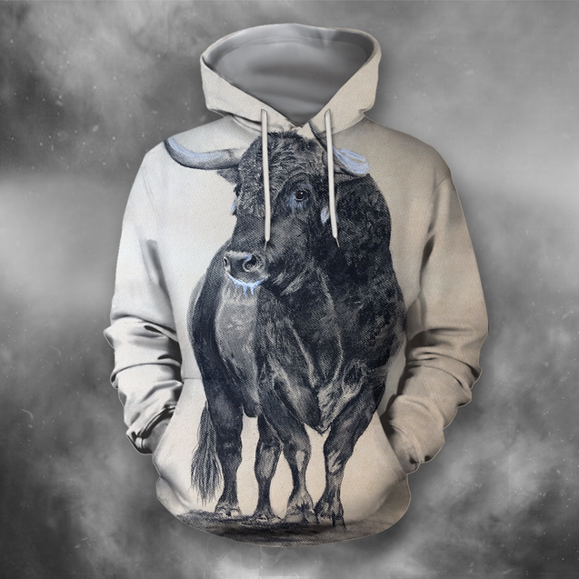 3D All Over Print Bull Art 7-Apparel-PHLong-Hoodie-S-Vibe Cosy™