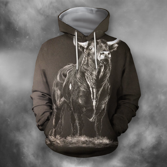 3D All Over Print Bull Art 10-Apparel-PHLong-Hoodie-S-Vibe Cosy™