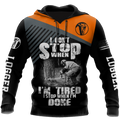 Logger Chainsaw I'm Stop When I Am Done Orange Unisex Shirts