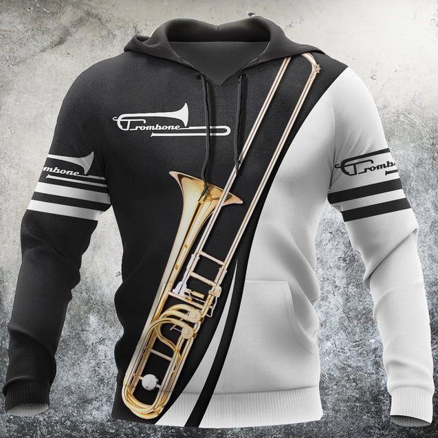 Trombone music 3d hoodie, t-shirt, sweatshirt for men and women HG HAC31202-Apparel-HG-Hoodie-S-Vibe Cosy™