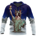 Beautiful 3D liberty chihuahua dog HAC24 HG17101-Apparel-HG-Hoodie-S-Vibe Cosy™