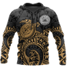 Samoa Polynesian Hoodie Gold Turtle Flowing 3d all over printed shirt and short for man and women AZ130201 PL-Apparel-PL8386-Hoodie-S-Vibe Cosy™