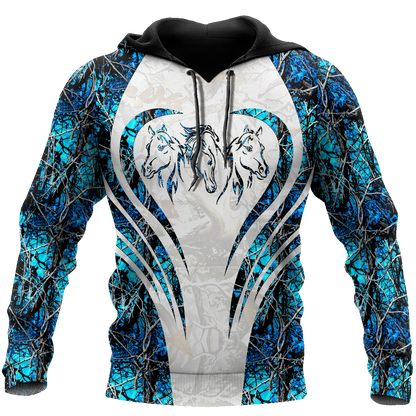 Beautiful Horse 3D All Over Printed shirt for Men and Women Pi060103-Apparel-TA-Hoodie-S-Vibe Cosy™
