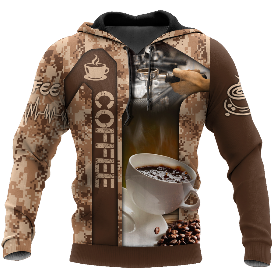 Barista 3D All Over Printed Differences Between Types Of World Coffee Shirts and Shorts Pi221203 PL-Apparel-PL8386-zip-up hoodie-S-Vibe Cosy™