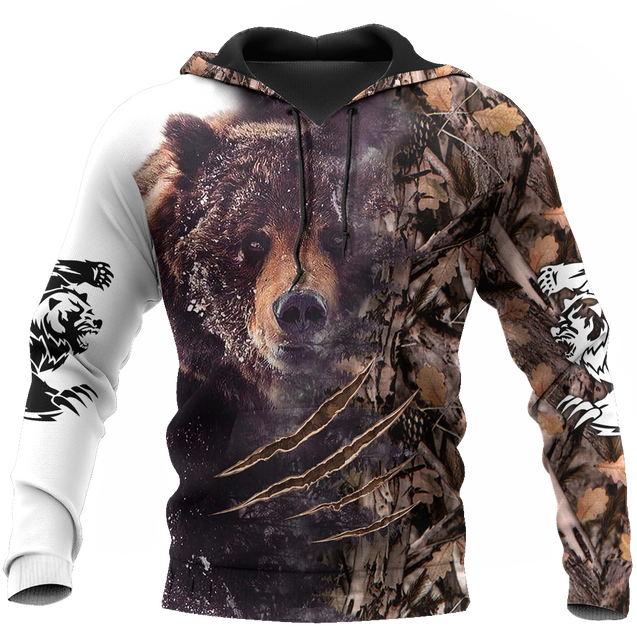 BEAR HUNTING CAMO 3D ALL OVER PRINTED SHIRTS FOR MEN AND WOMEN Pi071202 PL-Apparel-PL8386-Hoodie-S-Vibe Cosy™