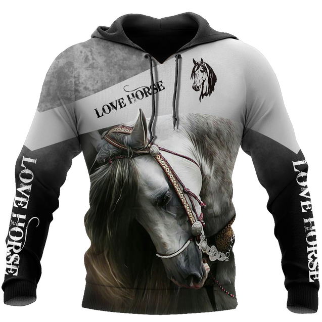 Beautiful Horse 3D All Over Printed shirt for Men and Women Pi070101-Apparel-NNK-Hoodie-S-Vibe Cosy™