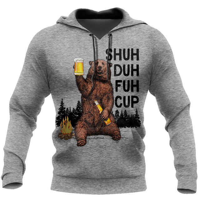 Shuh Duh Fuh Cup - Bear go Camping B101-Apparel-NNK-Hoodie-S-Vibe Cosy™