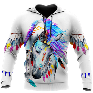 Beautiful Horse 3D All Over Printed shirt for Men and Women Pi060105-Apparel-NNK-Hoodie-S-Vibe Cosy™