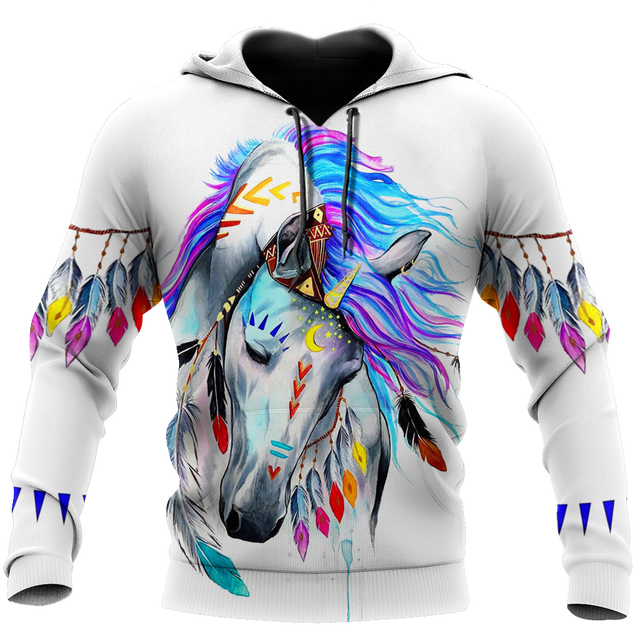 Beautiful Horse 3D All Over Printed shirt for Men and Women Pi060105-Apparel-NNK-Hoodie-S-Vibe Cosy™