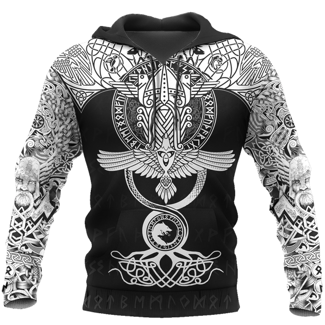 Raven Of Odin All Over Printed AM161001-Apparel-HP Arts-Hoodie-S-Vibe Cosy™