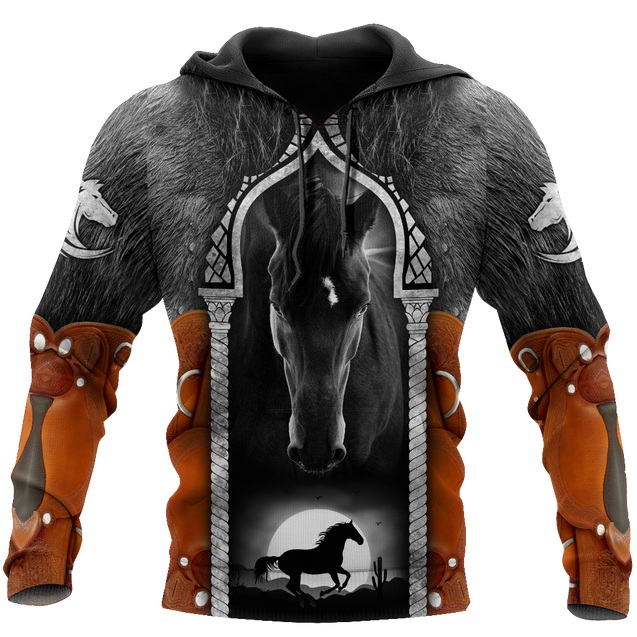 Beautiful Horse 3D All Over Printed shirt for Men and Women Pi080101-Apparel-NNK-Hoodie-S-Vibe Cosy™