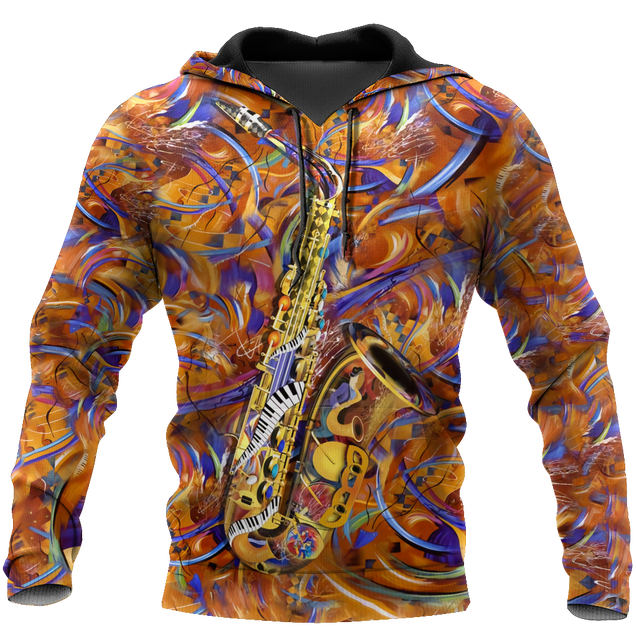 Saxophone music 3d hoodie shirt for men and women HG1144-Apparel-HG-Hoodie-S-Vibe Cosy™