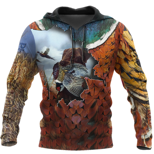 Pheasant Labrador Hunting 3D All Over Printed Shirts For Men And Women AZ100101-Apparel-MP-Hoodie-S-Vibe Cosy™