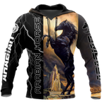 Black Stallion Arabian Horse 3D All Over Printed Shirt Hoodie Pi301202-Apparel-TA-Hoodie-S-Vibe Cosy™