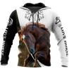 Love Horse 3D All over print for Men and Women shirt Pi030102-Apparel-NNK-Hoodie-S-Vibe Cosy™