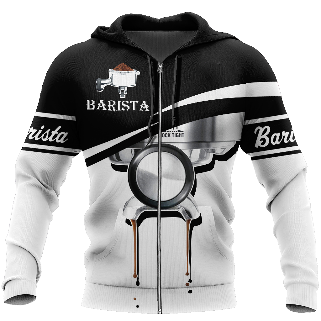 Breville the Barista Express Espresso Machine 3D All Over Printed Differences Between Types Of World Coffee Shirts and Shorts Pi241202 PL-Apparel-PL8386-zip-up hoodie-S-Vibe Cosy™