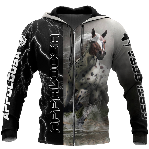 Appaloosa Horse shirt design for men and women - Pi301201-Apparel-TA-Zipped Hoodie-S-Vibe Cosy™