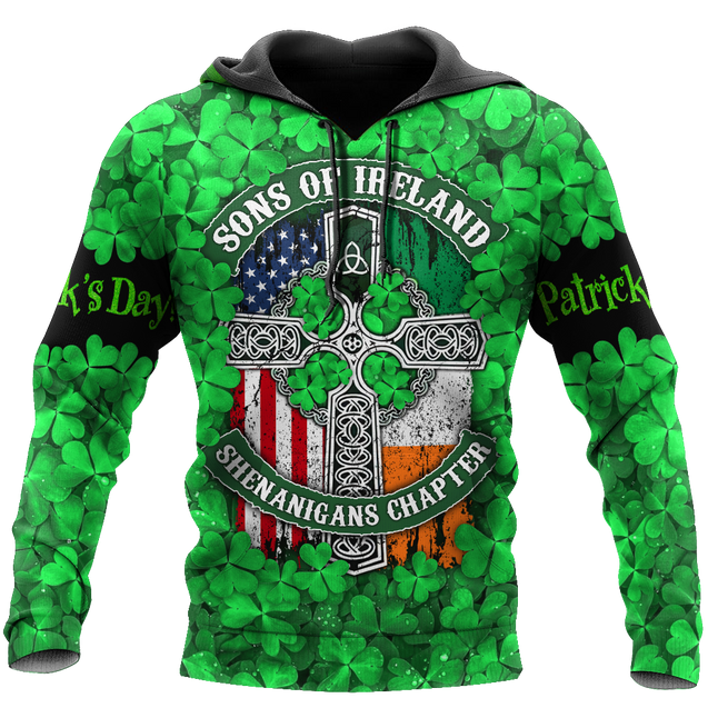 Happy St Patrick's Day Irish Hoodie T-Shirt Sweatshirt for Men and Women Pi170203-Apparel-NM-Hoodie-S-Vibe Cosy™