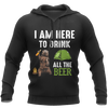 I Am Here To Drink All The Beer - Camping Bear NNKB108-Apparel-NNK-Hoodie-S-Vibe Cosy™