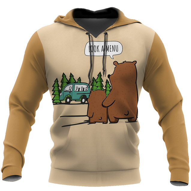 Look A Menu - Camping Bear NNKQ303-Apparel-NNK-Hoodie-S-Vibe Cosy™