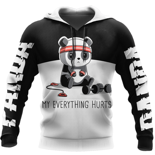 Love Gymmer Panda 3D all over printed shirts for men and women AZ251203 PL-Apparel-PL8386-Hoodie-S-Vibe Cosy™