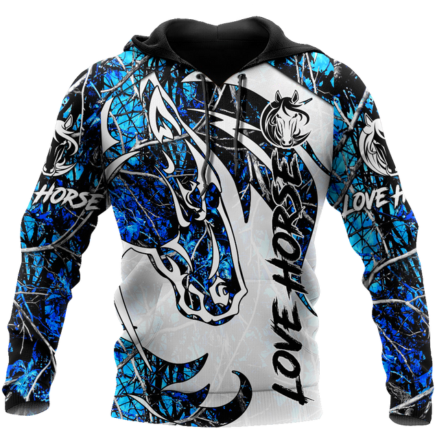 Beautiful Horse 3D All Over Printed shirt for Men and Women Pi060102-Apparel-NNK-Hoodie-S-Vibe Cosy™