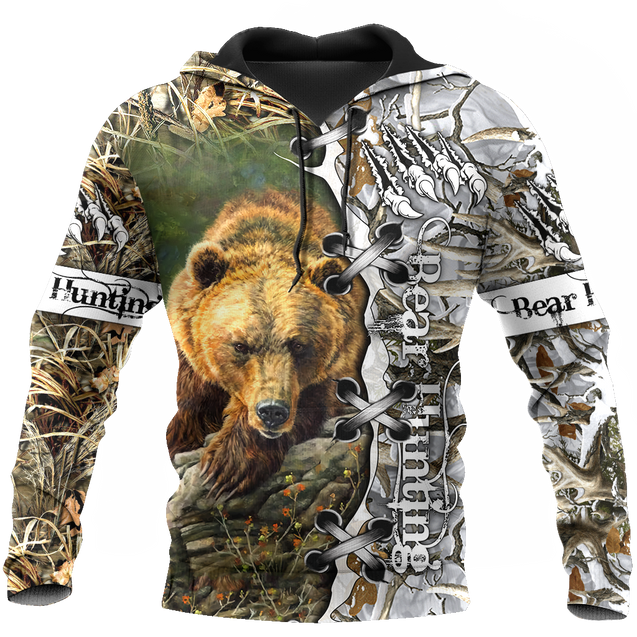 BEAR HUNTING CAMO 3D ALL OVER PRINTED SHIRTS FOR MEN AND WOMEN Pi061203 PL-Apparel-PL8386-Hoodie-S-Vibe Cosy™