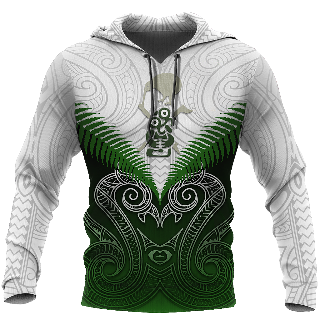 Maori Manaia Hoodie Green Rugby PL165BB-Apparel-PL8386-Hoodie-S-Vibe Cosy™