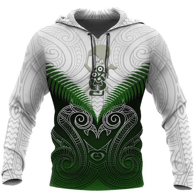 Maori Manaia Hoodie Green Rugby PL165BB-Apparel-PL8386-Hoodie-S-Vibe Cosy™