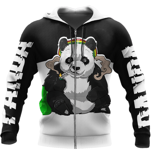 Love Panda 3D all over printed shirts for men and women AZ201202 PL-Apparel-PL8386-zip-up hoodie-S-Vibe Cosy™