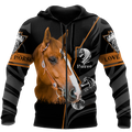 Beautiful Horse 3D All Over Printed shirt for Men and Women Pi040106-Apparel-TA-Zipped Hoodie-S-Vibe Cosy™