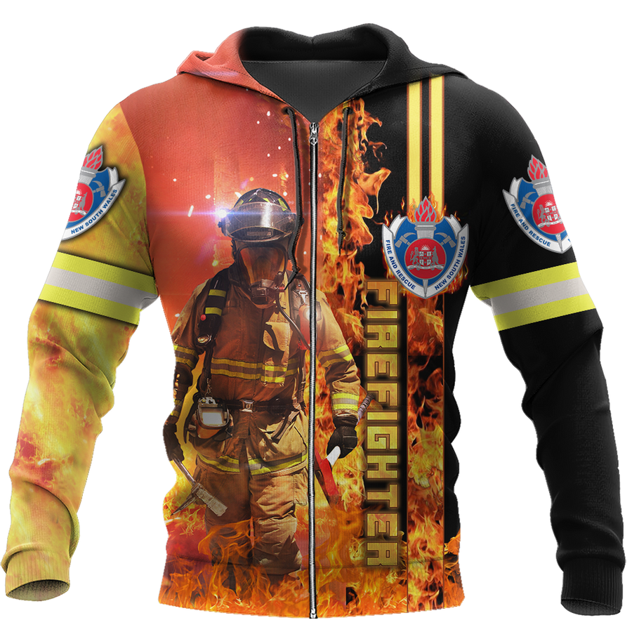 New South Wales Fire Fighter shirt for Men and Women AZ070101-Apparel-NNK-Hoodie-S-Vibe Cosy™