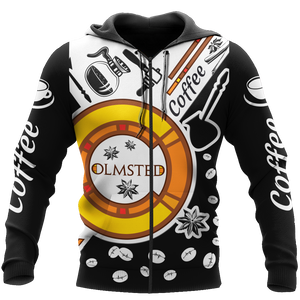 Coffee 3D All Over Printed Differences Between Types Of World Coffee Shirts and Shorts For Barista Pi140201 PL-Apparel-PL8386-zip-up hoodie-S-Vibe Cosy™