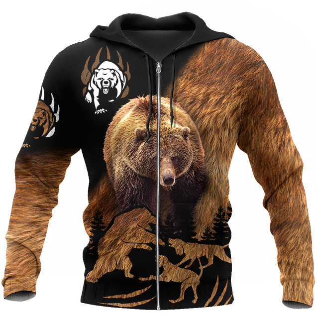 BEAR HUNTING CAMO 3D ALL OVER PRINTED SHIRTS FOR MEN AND WOMEN Pi071203 PL - Amaze Style™-Apparel