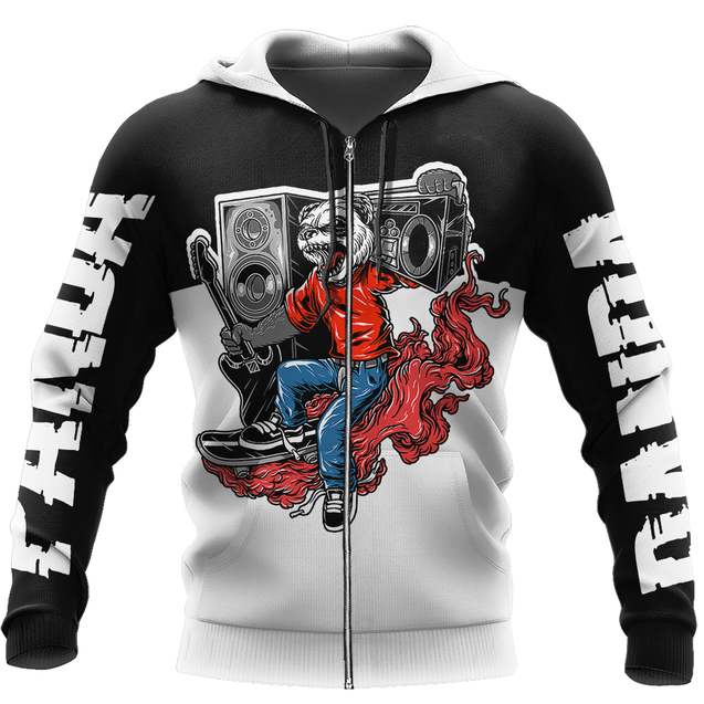 Love Panda Playboy 3D all over printed shirts for men and women AZ251202 PL-Apparel-PL8386-zip-up hoodie-S-Vibe Cosy™