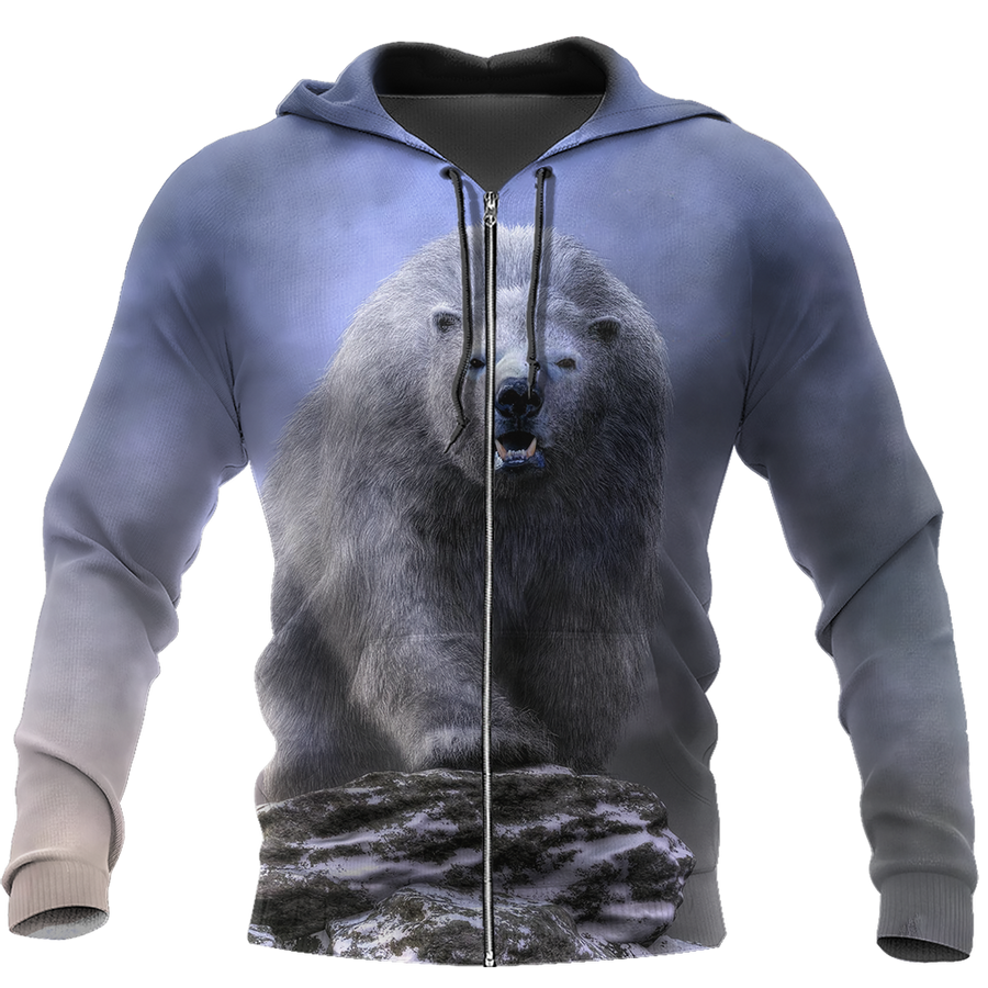 Love Polar Bear 3D all over printed shirts for men and women AZ111202 PL-Apparel-PL8386-Hoodie-S-Vibe Cosy™