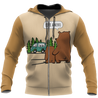 Look A Menu - Camping Bear NNKQ303A-Apparel-NNK-Zip-Up Hoodie-S-Vibe Cosy™