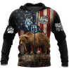 Bear hunter camo 3D all over printed shirts for men and women Pi111201 PL-Apparel-PL8386-zip-up hoodie-S-Vibe Cosy™