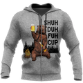 Shuh Duh Fuh Cup - Bear go Camping B101-Apparel-NNK-Zip-Up Hoodie-S-Vibe Cosy™