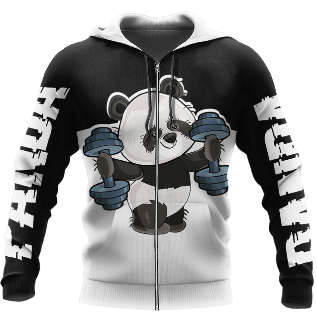 Gymmer Panda 3D all over printed shirts for men and women AZ251201 PL-Apparel-PL8386-zip-up hoodie-S-Vibe Cosy™