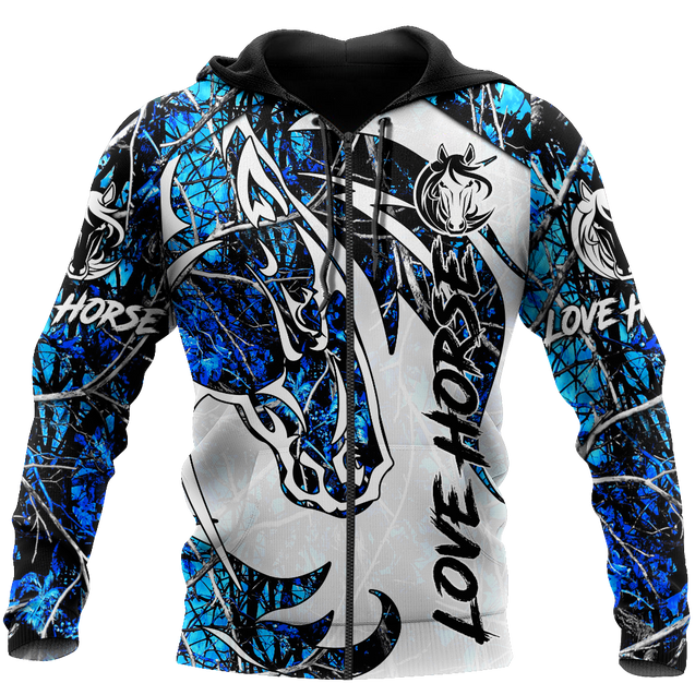 Beautiful Horse 3D All Over Printed shirt for Men and Women Pi060102-Apparel-NNK-Hoodie-S-Vibe Cosy™