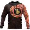 Australia In My Heart Aboriginal Tattoo Koala Hoodie Yellow AZ200201-Apparel-PL8386-Zip -Up Hoodie-S-Vibe Cosy™