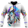 Beautiful Horse 3D All Over Printed shirt for Men and Women Pi060105-Apparel-NNK-Zipped Hoodie-S-Vibe Cosy™