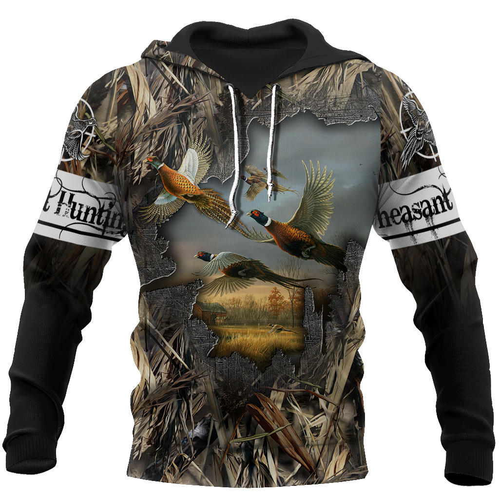 Pheasant Hunting 3D All Over Printed Shirts For Men And Women JJ170101-Apparel-MP-Hoodie-S-Vibe Cosy™