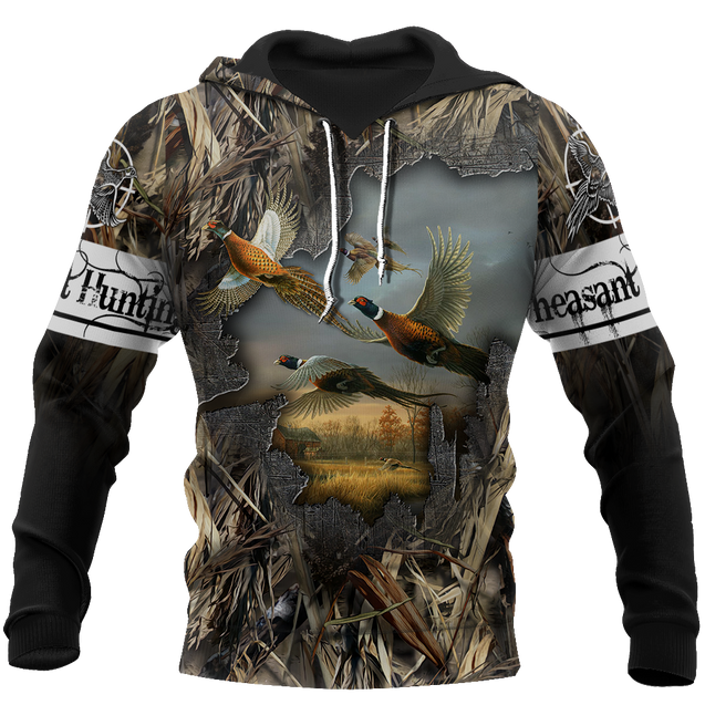 Pheasant Hunting 3D All Over Printed Shirts For Men And Women JJ170101-Apparel-MP-Hoodie-S-Vibe Cosy™